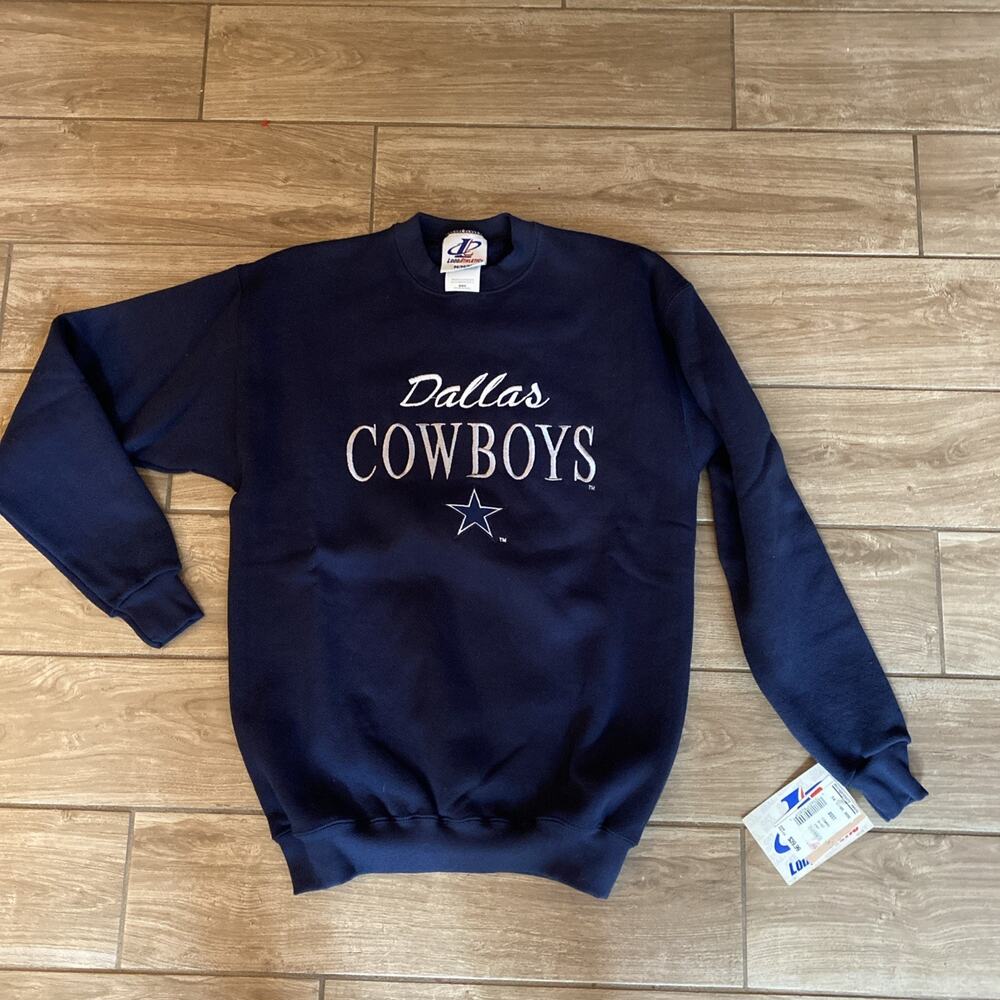 Vintage Dallas Cowboys Crewneck Sweatshirt Logo Athletic 90s NFL Football NOS